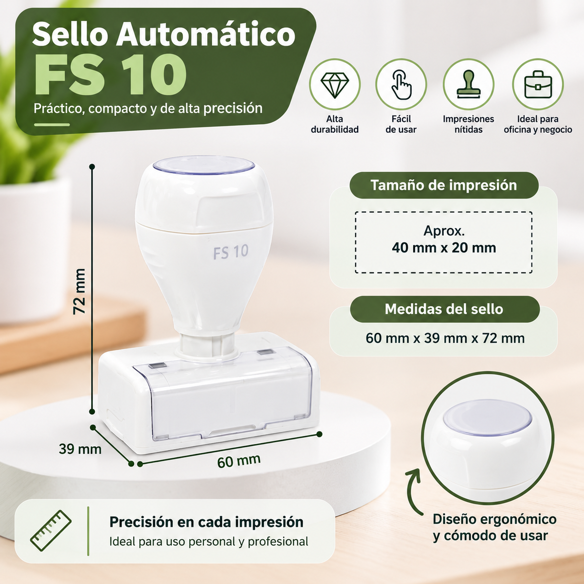 Sello Autoentintable FS10