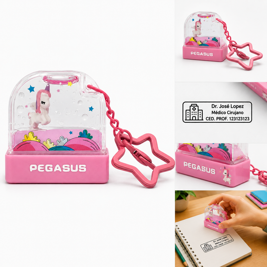 Sello Personalizado Autoentintable Pegasus