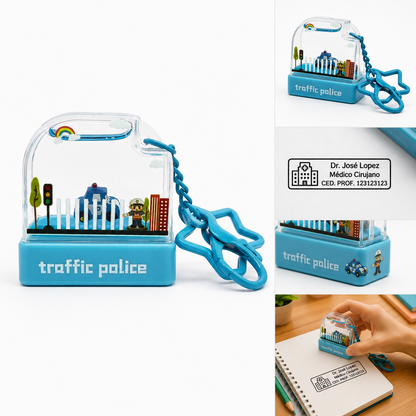 Sello Personalizado Autoentintable Traffic police