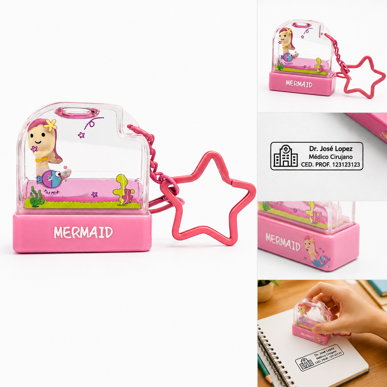 Sello Personalizado Autoentintable Mermaid