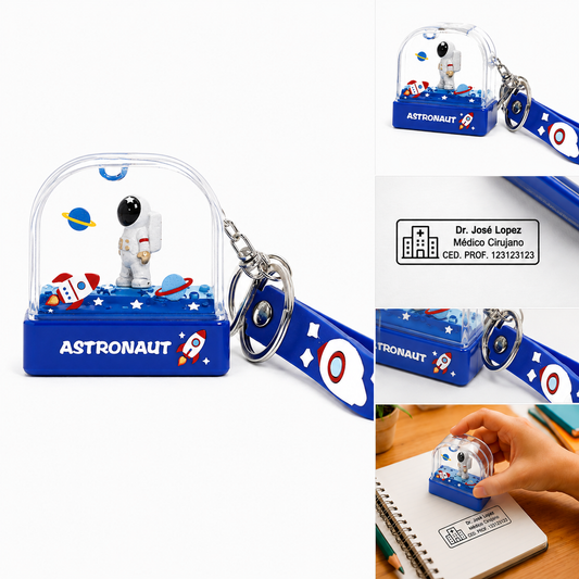 Sello Personalizado Autoentintable Astronaut