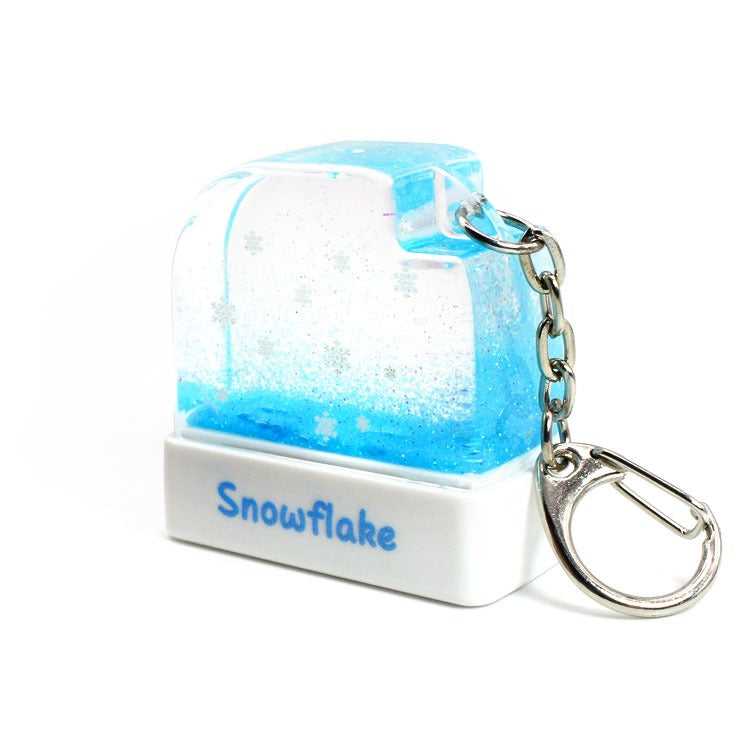 Sello Personalizado Autoentintable Snowflake Llavero