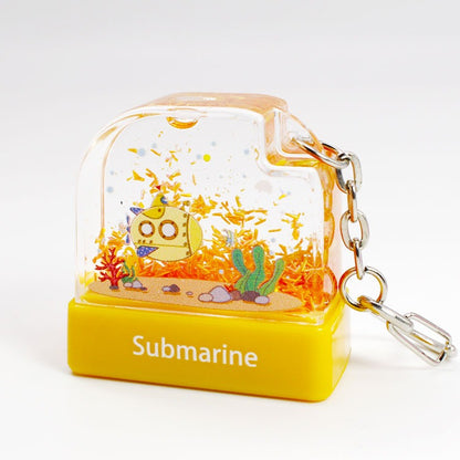 Sello Personalizado Autoentintable Submarino Llavero