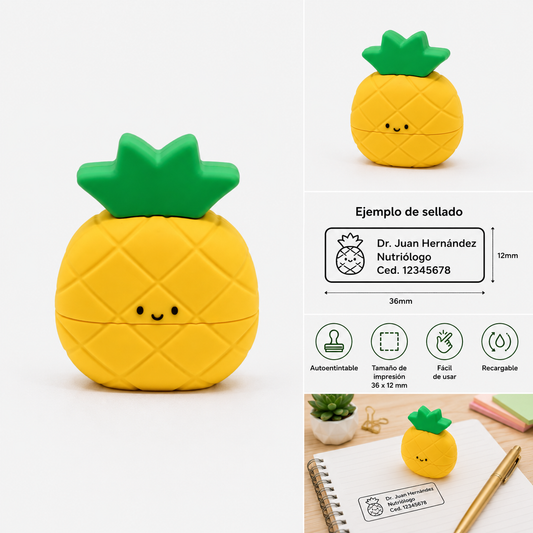 Sello Personalizado Autoentintable Piña